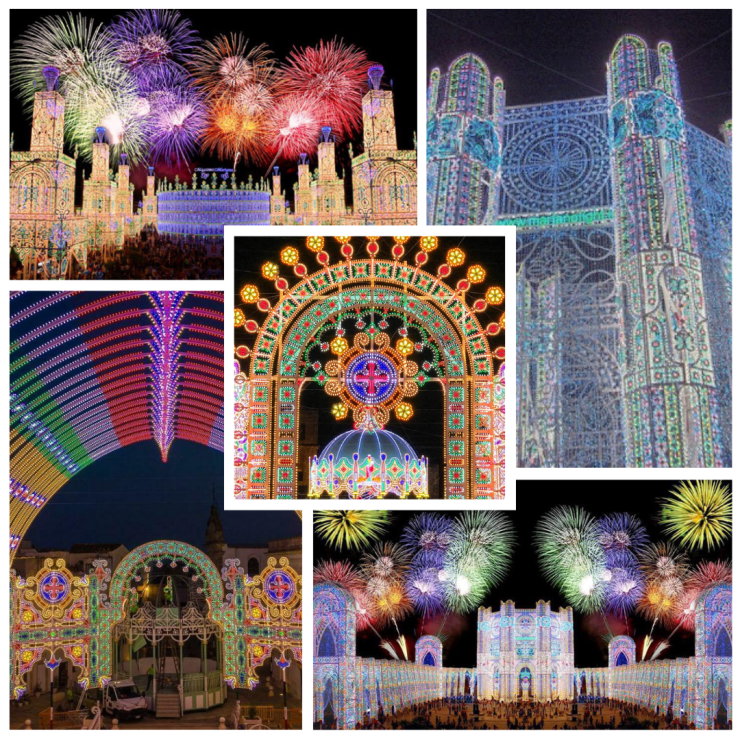 La festa di Santa Domenica e le luminarie di Scorrano