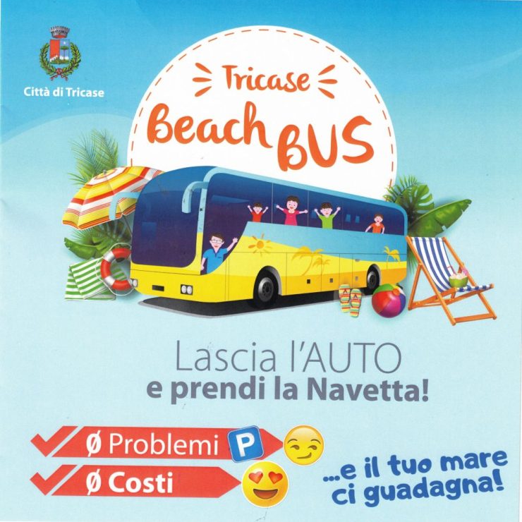 Servizio navetta gratuito per le marine di Tricase – Estate 2024