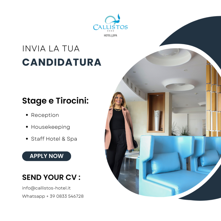 Opportunità di tirocinio / stage invia il tuo CV