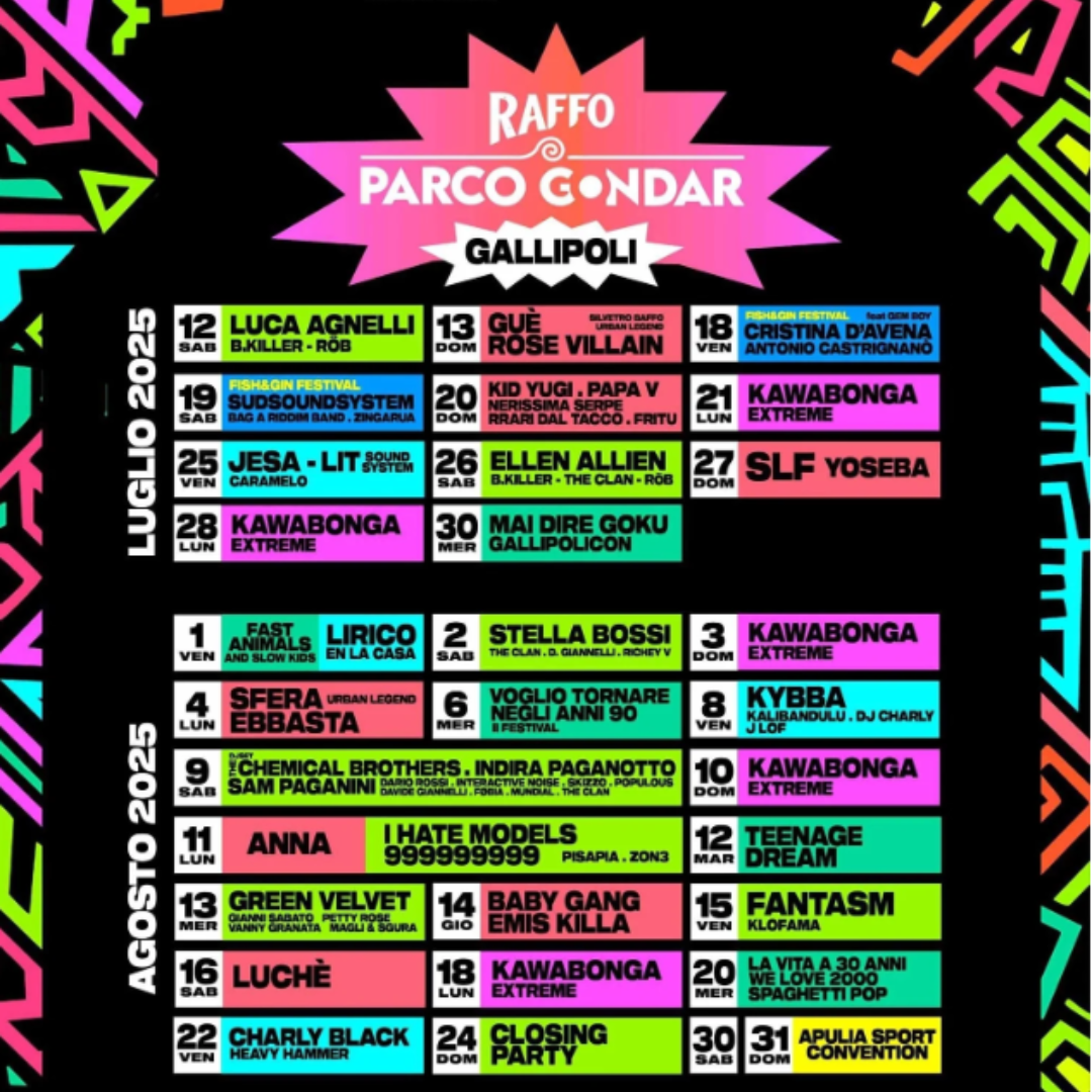 EVENTI RAFFO PARCO GONDAR