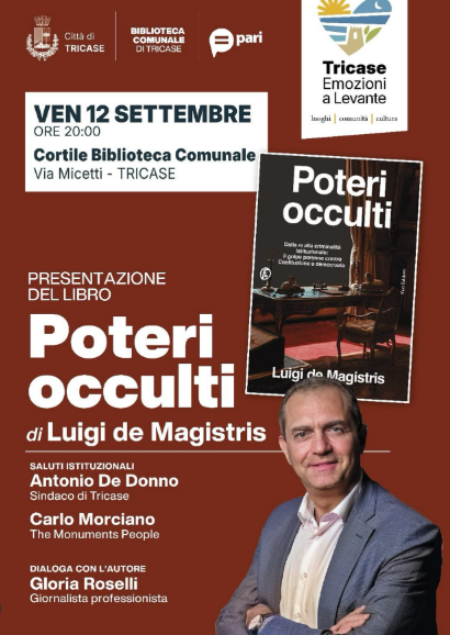 “POTERI OCCULTI”, LUIGI DEI MAGISTRIS