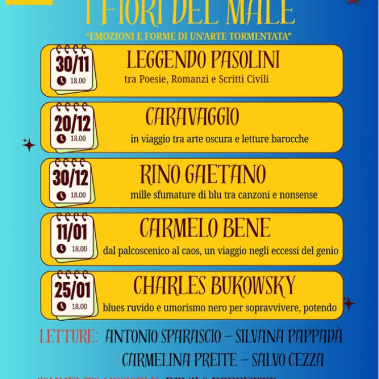 Eventi Tricase Proloco – “I Fiori del Male – Emozioni e forme di un’arte tormentata”